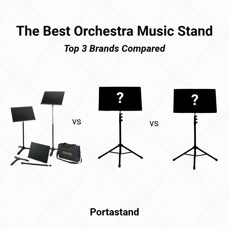 Best Orchestra Music Stand: Portastand Maestro vs. Guitar Center Musician's Gear