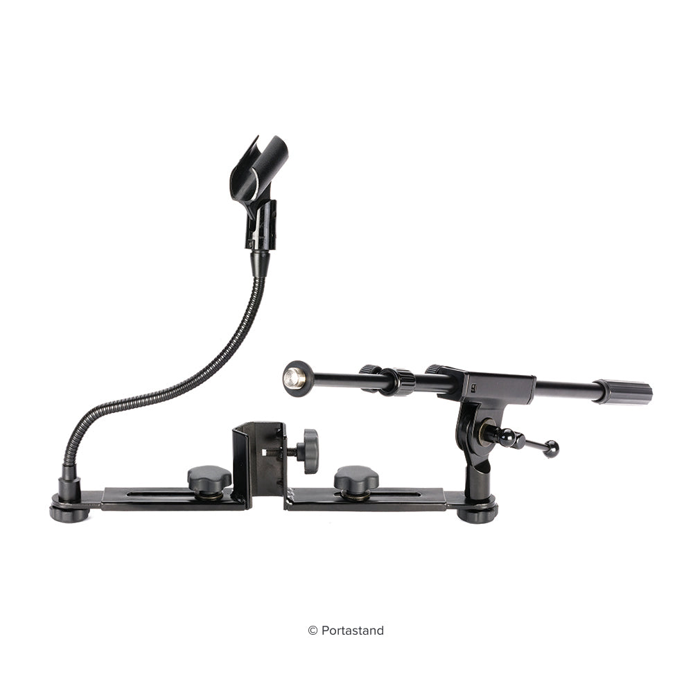 Portastand Super Sidekick with Gooseneck and Telescoping Mic Boom Arm